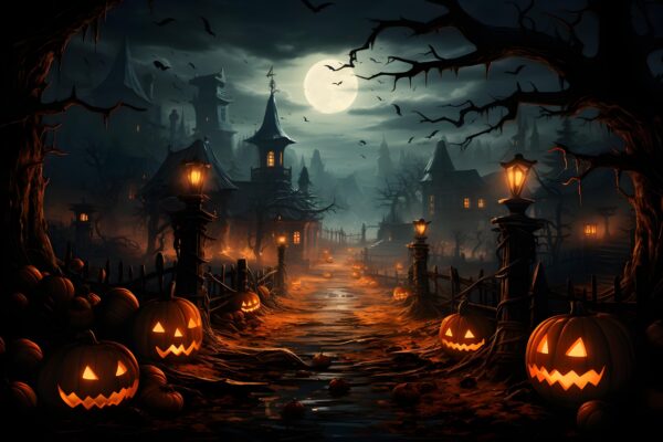 Cette image représente des citrouilles pour fêter halloween