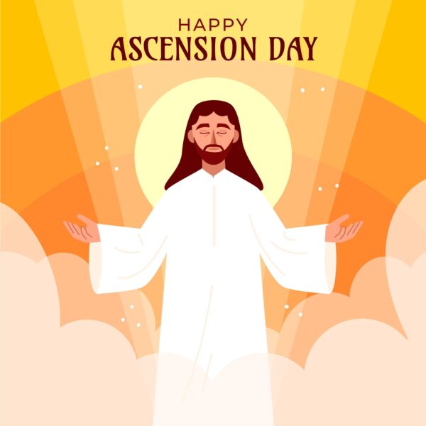 cette image est destinée à la fête de l'Ascension