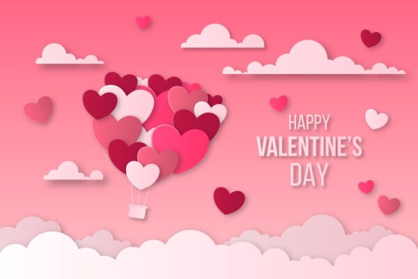 Cette image représente des cœurs pour célébrer la saint valentin